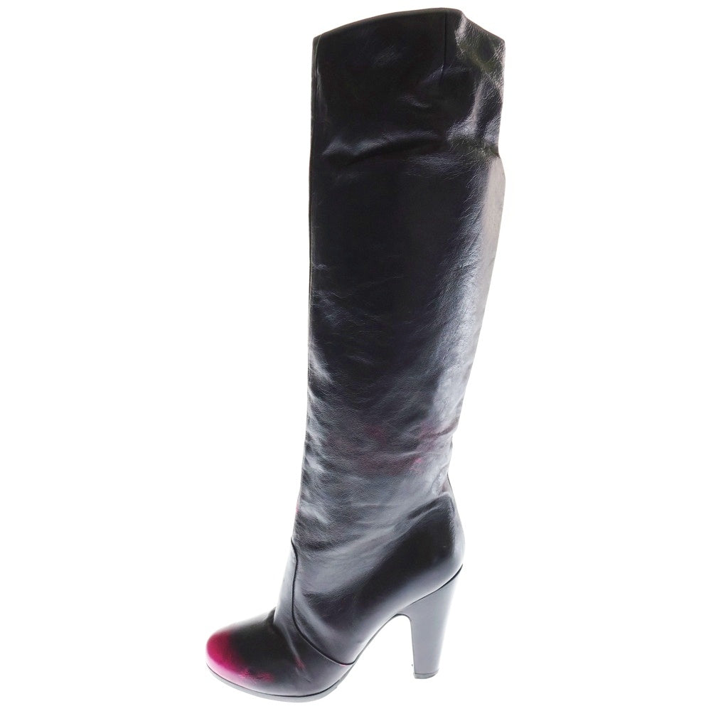 Maison Margiela 22(メゾンマルジェラ22) グラデーション ヒール ロング レザー ブーツ パープル/ピンク レディース 29WW003