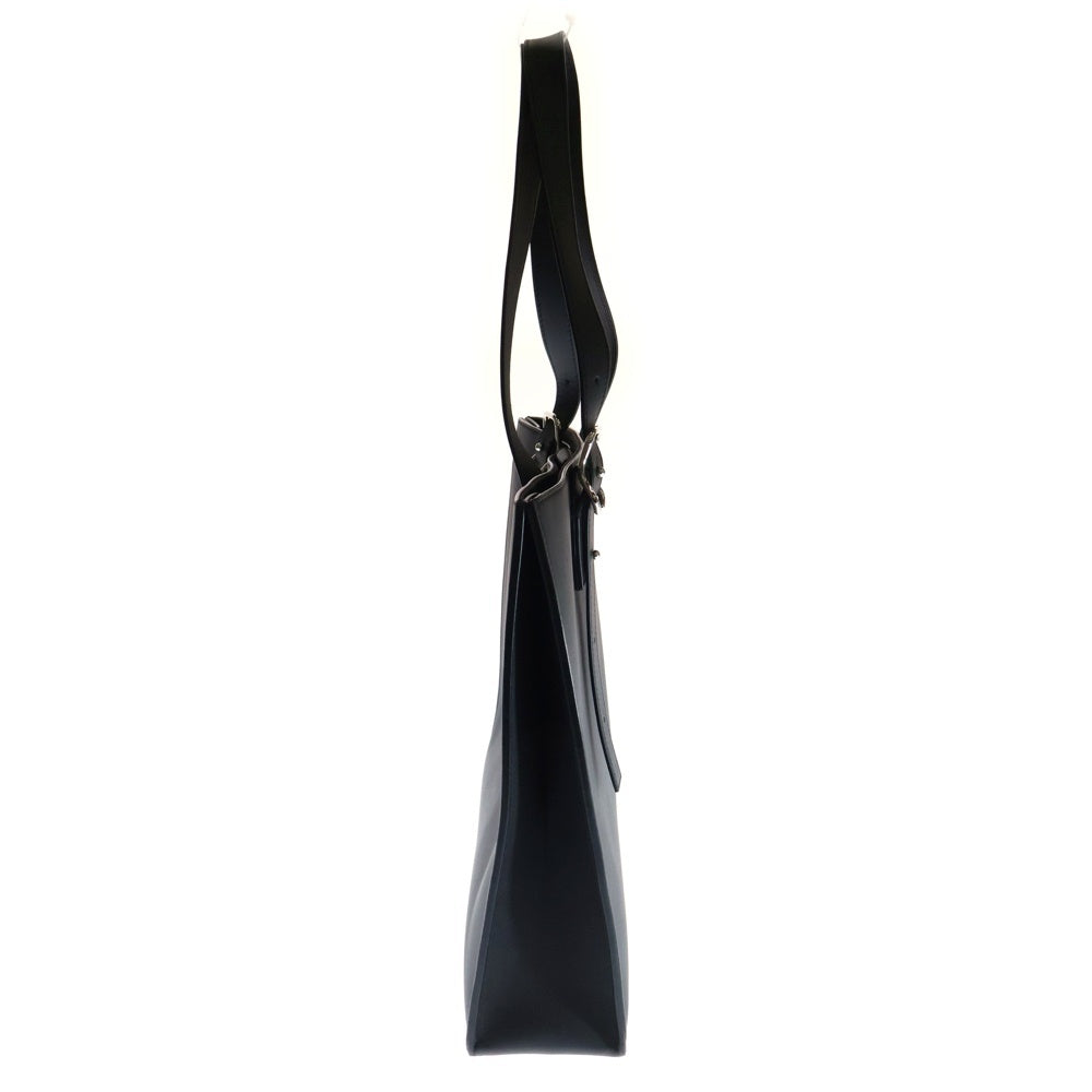 LOEWE(ロエベ) バックル トートバッグ アナグラム ブラック レザー シルバー金具