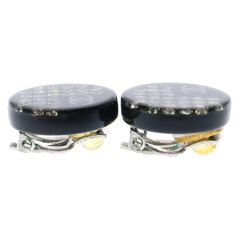 CHANEL(シャネル) ココマーク ラインストーン イヤリング ブラック レディース 06P