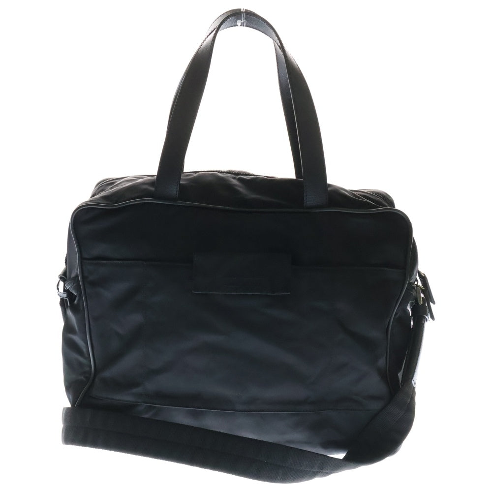 PRADA(プラダ) トライアングルロゴ 2WAY ナイロンハンドバッグ ビジネスバッグ ブラック
