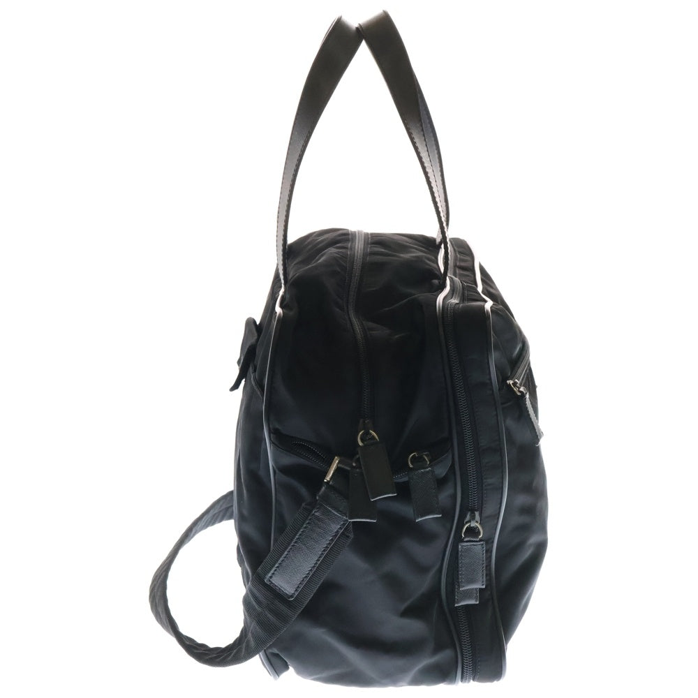 PRADA(プラダ) トライアングルロゴ 2WAY ナイロンハンドバッグ ビジネスバッグ ブラック