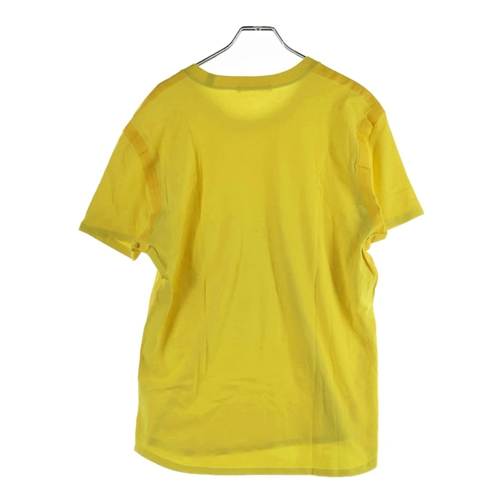 BALLY(バリー) テーピングデザイン 裾ロゴ刺繍 半袖Tシャツ カットソー イエロー レディース