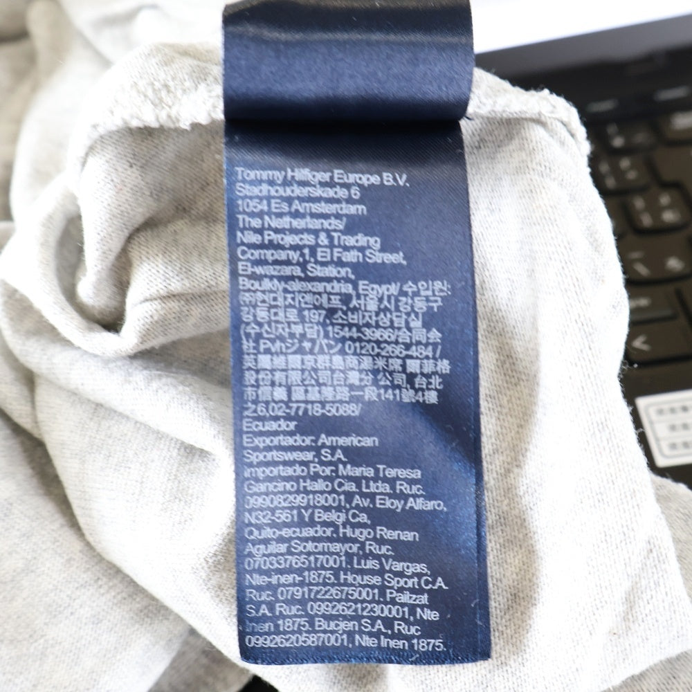 TOMMY JEANS(トミージーンズ) ロゴプリント クルーネック 半袖Tシャツ カットソー グレー