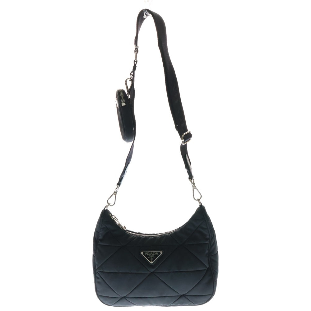 PRADA(プラダ) パテッド ショルダーバッグ ブラック ナイロン 1BC151