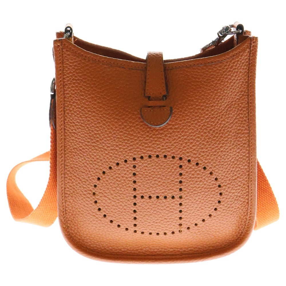 HERMES(エルメス) エブリンTPM オレンジ系 トリヨンクレマンス シルバー金具 T刻印 ショルダーバッグ