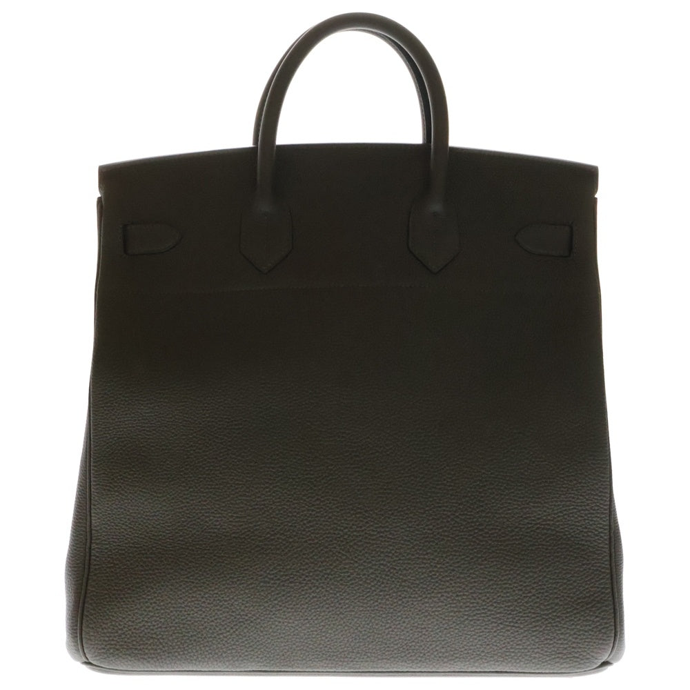 HERMES(エルメス) オータクロア40 エコルセ トゴ ブラウン レザー ハンドバッグ シルバー金具 W刻印