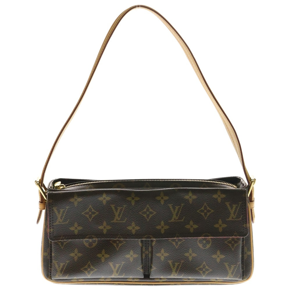 LOUIS VUITTON(ルイヴィトン) ヴィバシテMM モノグラム PVC レザー ワンショルダーバッグ ブラウン M51164