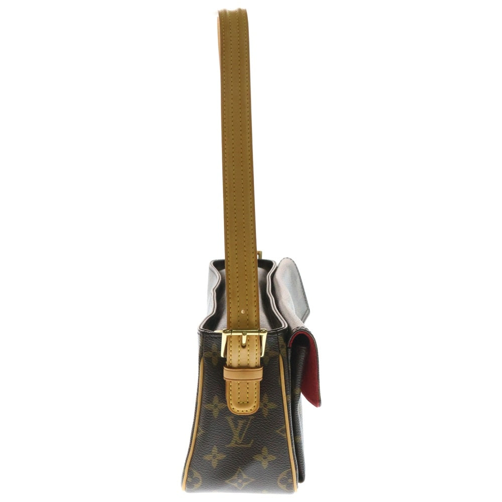 LOUIS VUITTON(ルイヴィトン) ヴィバシテMM モノグラム PVC レザー ワンショルダーバッグ ブラウン M51164