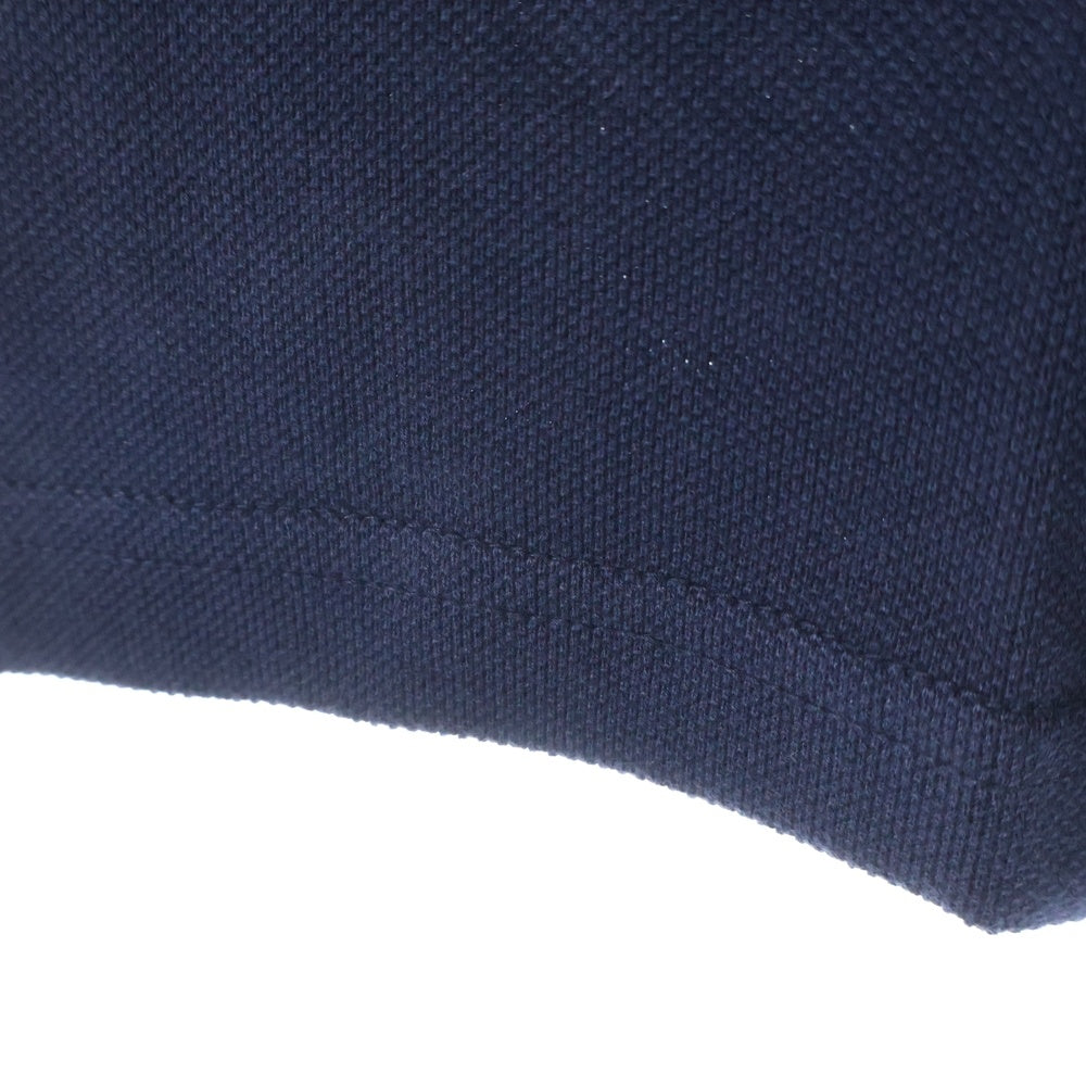 BURBERRY BLACK LABEL(バーバリー ブラックレーベル) ワンポイントロゴ刺繍 コットン 半袖ポロシャツ ネイビー D1P79-349-29