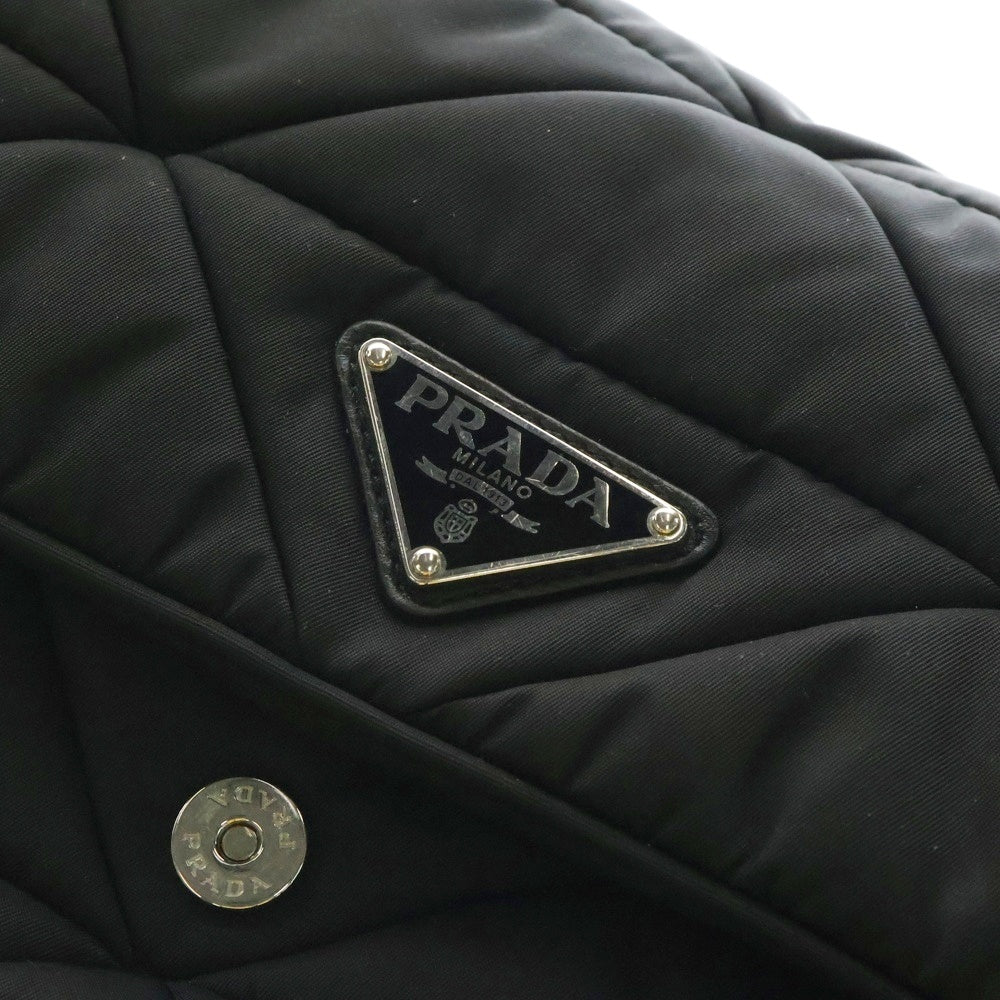 PRADA(プラダ) パデッド Re-Nylon ショルダーバッグ ブラックナイロン ミニポーチ 1BD290