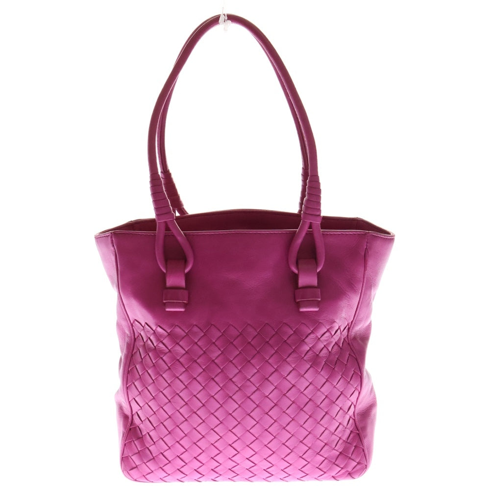 BOTTEGA VENETA(ボッテガヴェネタ) イントレチャート トートバッグ ハンドバッグ ミニバッグ ピンク レザー 125032