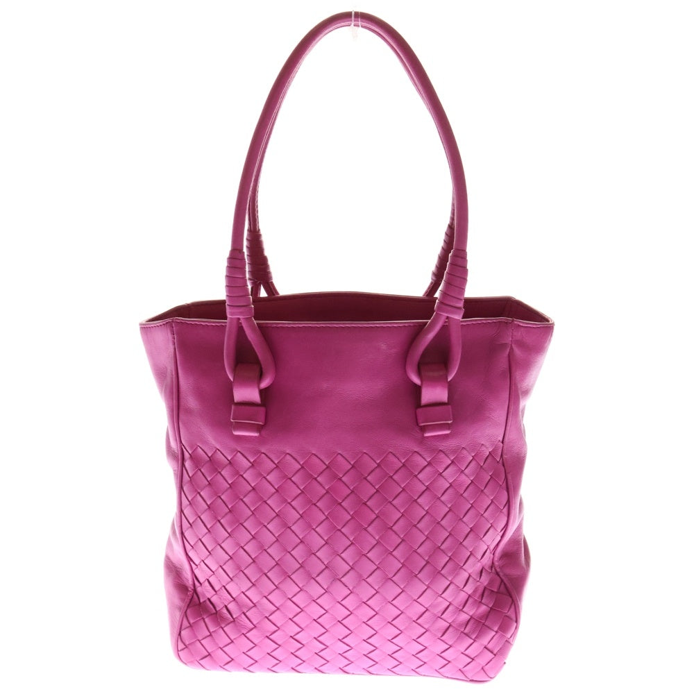 BOTTEGA VENETA(ボッテガヴェネタ) イントレチャート トートバッグ ハンドバッグ ミニバッグ ピンク レザー 125032