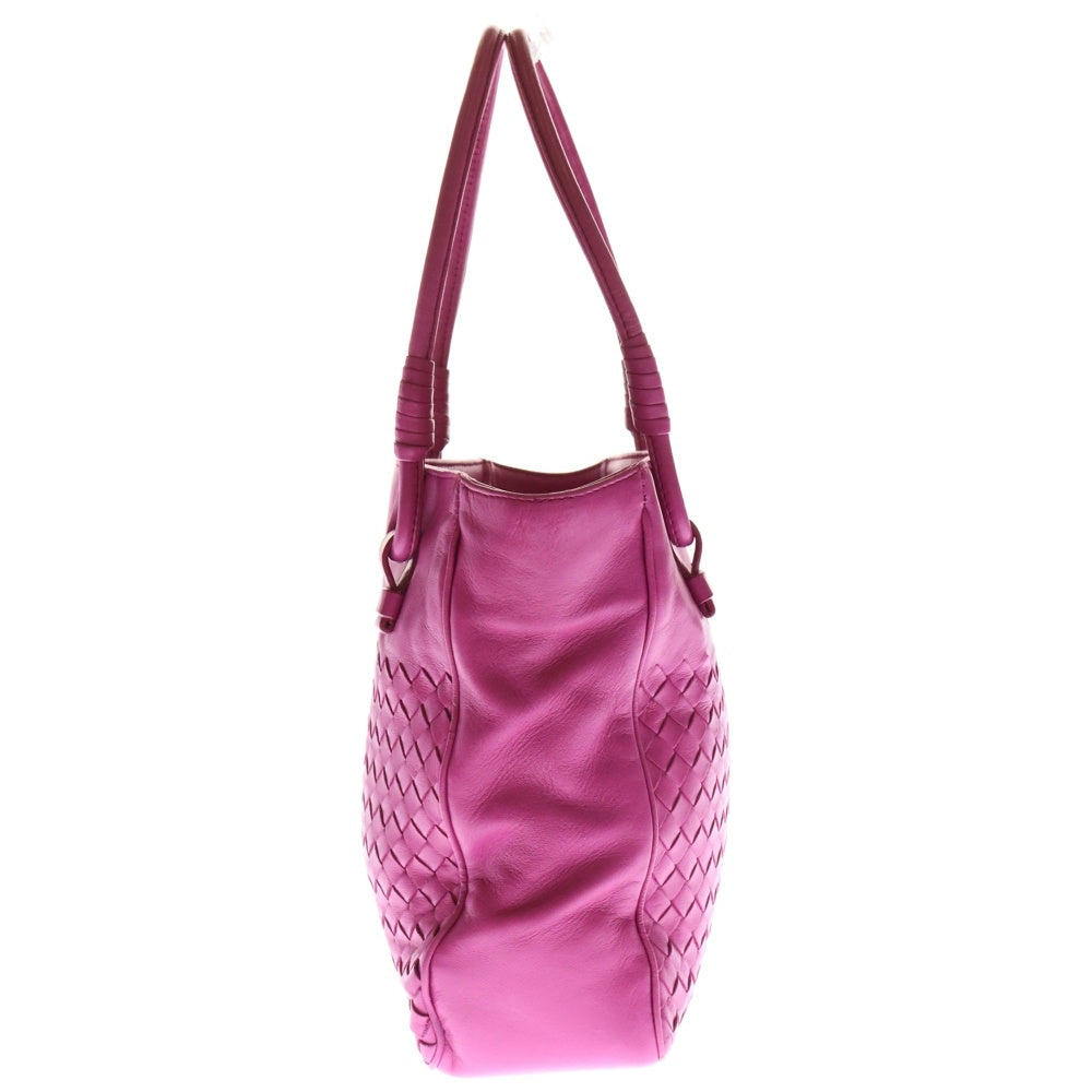 BOTTEGA VENETA(ボッテガヴェネタ) イントレチャート トートバッグ ハンドバッグ ミニバッグ ピンク レザー 125032