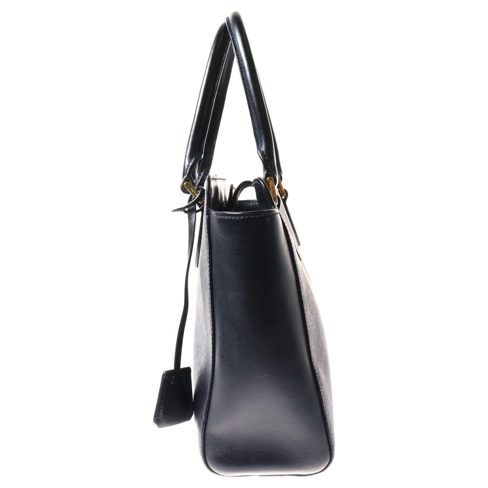 PRADA(プラダ) サフィアーノ トートバッグ ハンドバッグ ブラック ゴールド金具 レザー 1BA113