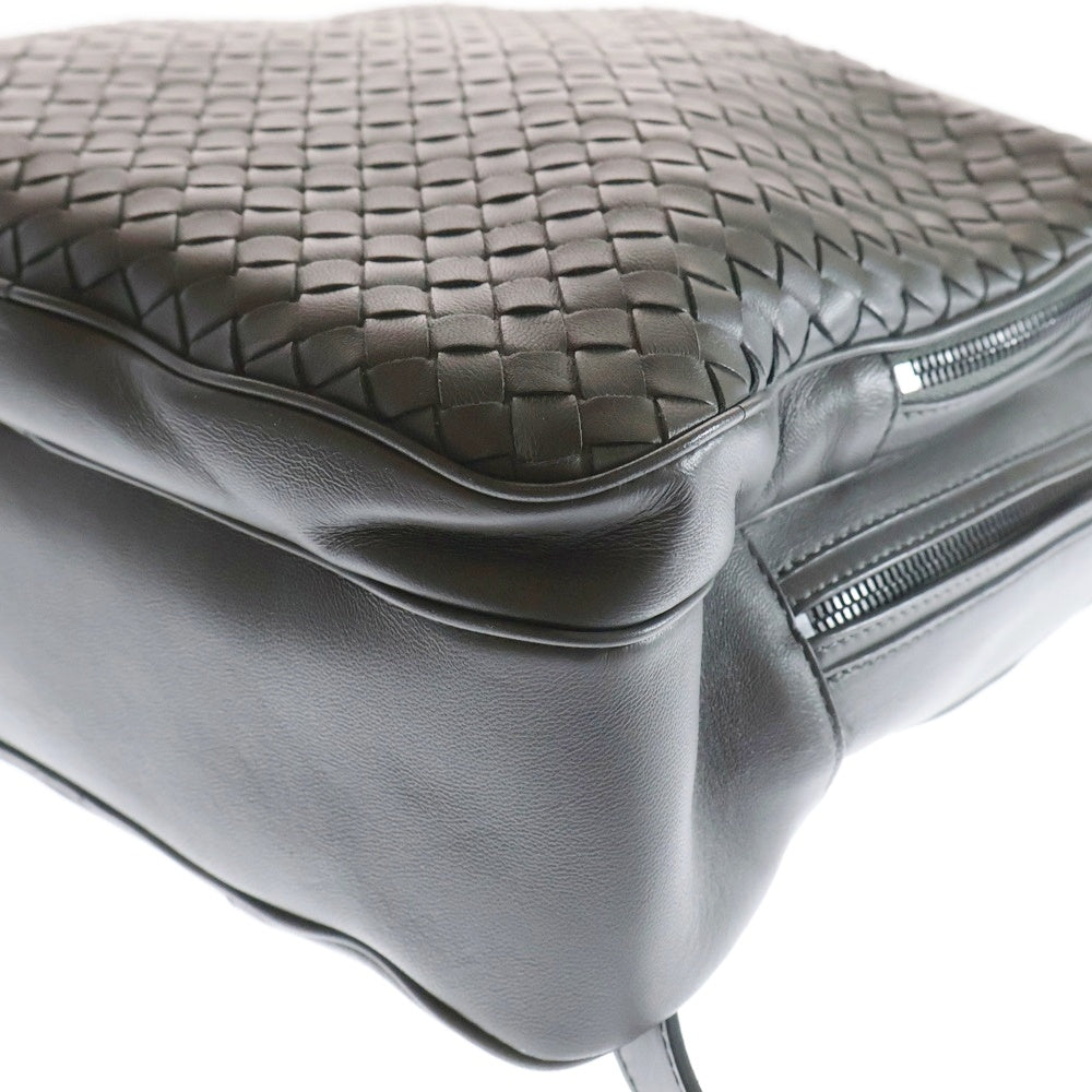 BOTTEGA VENETA(ボッテガヴェネタ) イントレチャート リュックサック バックパック グレー レザー 498976