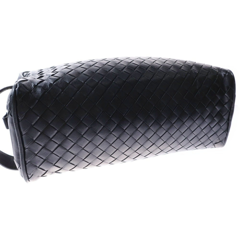 BOTTEGA VENETA(ボッテガヴェネタ) イントレチャート セカンドバッグ クラッチバッグ ポーチ ケース 収納 ブラック レザー