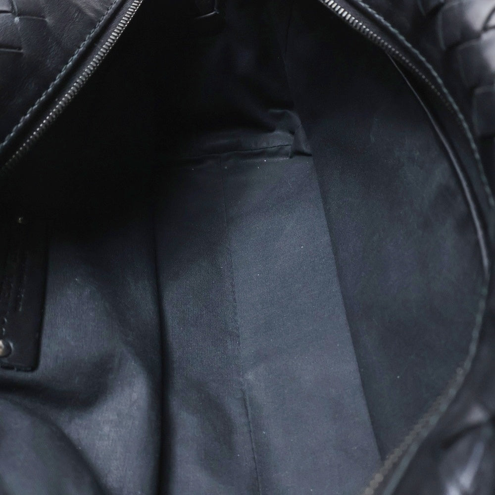 BOTTEGA VENETA(ボッテガヴェネタ) イントレチャート セカンドバッグ クラッチバッグ ポーチ ケース 収納 ブラック レザー