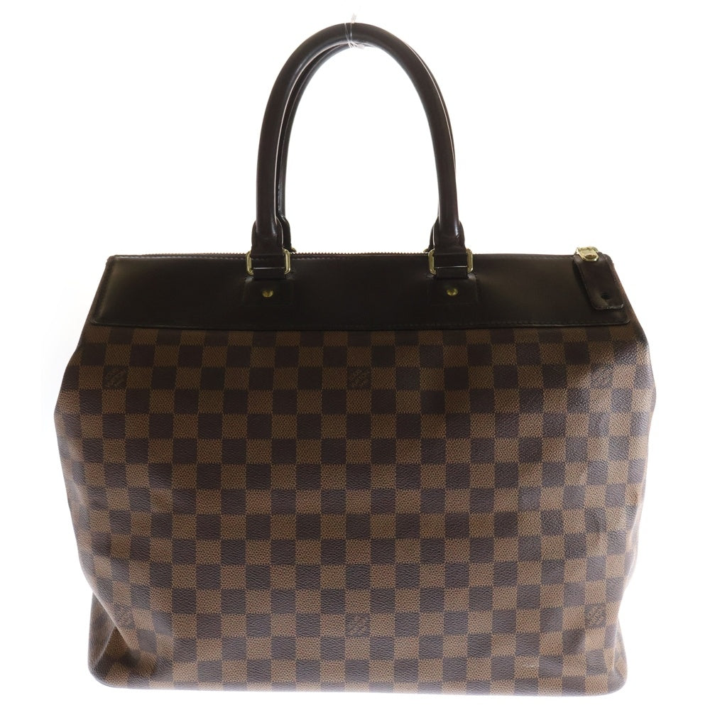 LOUIS VUITTON(ルイヴィトン) ダミエ グリニッジPM トートバッグ ハンドバッグ ブラウン ゴールド金具 レザー×PVC N41165