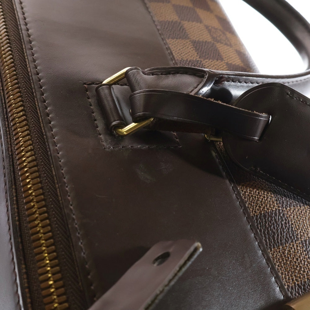 LOUIS VUITTON(ルイヴィトン) ダミエ グリニッジPM トートバッグ ハンドバッグ ブラウン ゴールド金具 レザー×PVC N41165