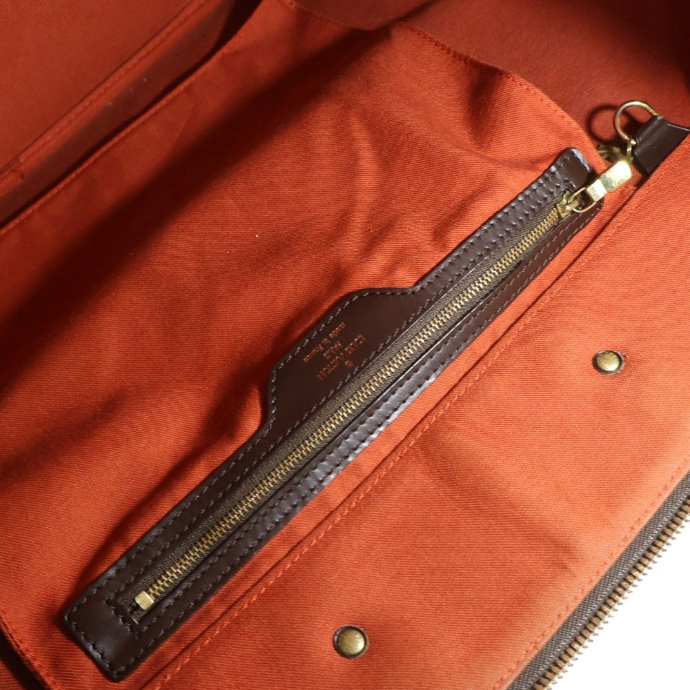 LOUIS VUITTON(ルイヴィトン) ダミエ グリニッジPM トートバッグ ハンドバッグ ブラウン ゴールド金具 レザー×PVC N41165