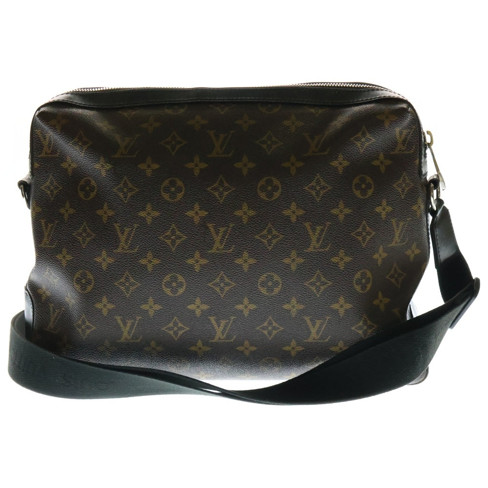 LOUIS VUITTON(ルイヴィトン) モノグラムマカサー トーレス ショルダーバッグ ブラウン×ブラック ゴールド金具 レザー×PVC M40387