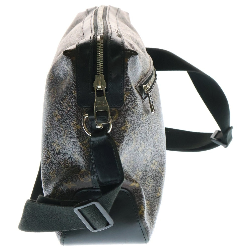 LOUIS VUITTON(ルイヴィトン) モノグラムマカサー トーレス ショルダーバッグ ブラウン×ブラック ゴールド金具 レザー×PVC M40387