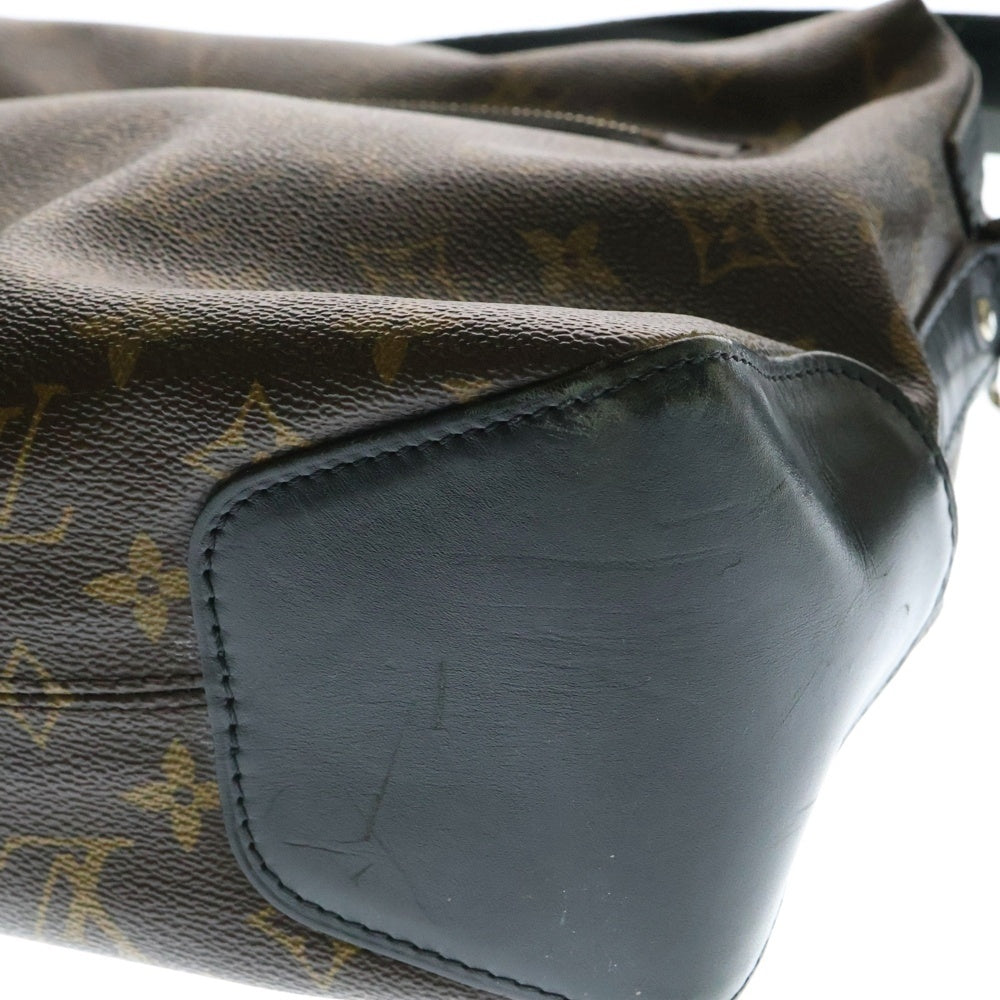 LOUIS VUITTON(ルイヴィトン) モノグラムマカサー トーレス ショルダーバッグ ブラウン×ブラック ゴールド金具 レザー×PVC M40387
