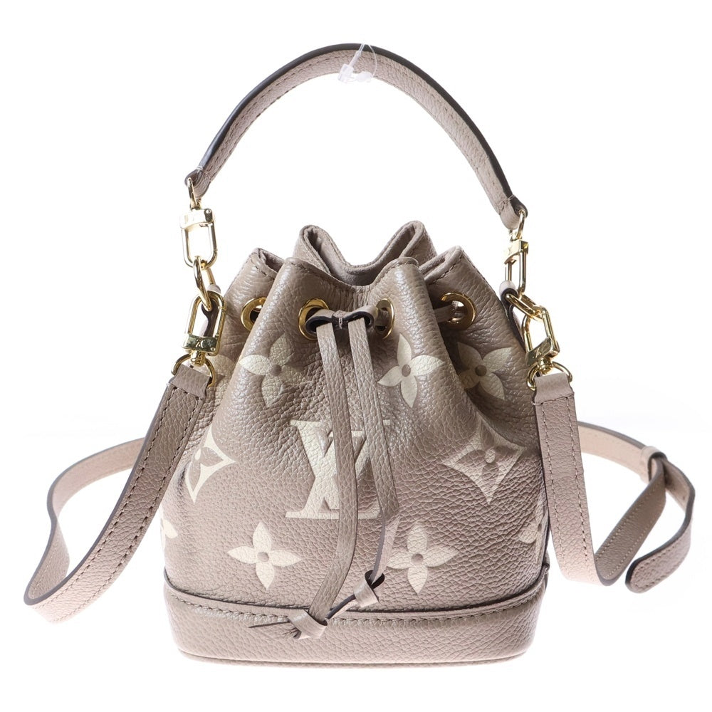 LOUIS VUITTON(ルイヴィトン) モノグラムアンプラント ナノイエ トゥルトレール 2WAY レザーショルダーバッグ ハンドバッグ ベージュ レディース M46291