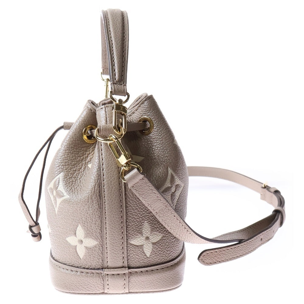 LOUIS VUITTON(ルイヴィトン) モノグラムアンプラント ナノイエ トゥルトレール 2WAY レザーショルダーバッグ ハンドバッグ ベージュ レディース M46291