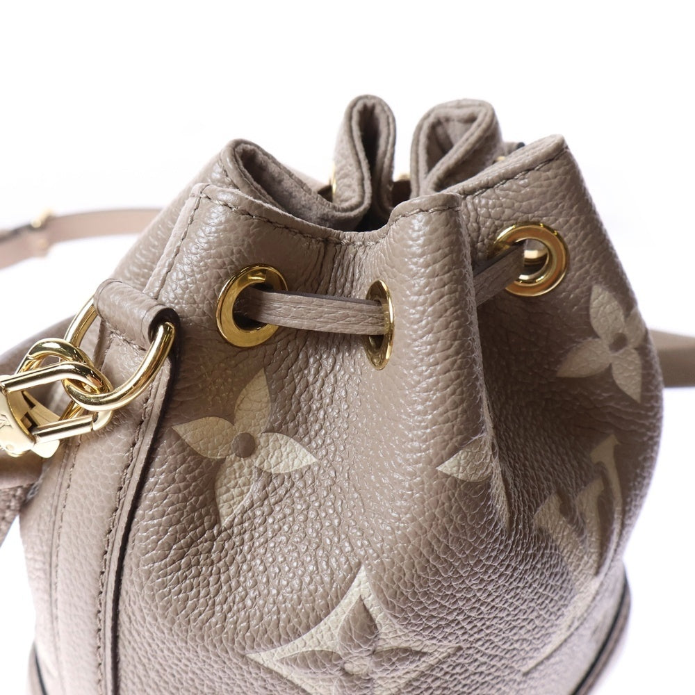 LOUIS VUITTON(ルイヴィトン) モノグラムアンプラント ナノイエ トゥルトレール 2WAY レザーショルダーバッグ ハンドバッグ ベージュ レディース M46291