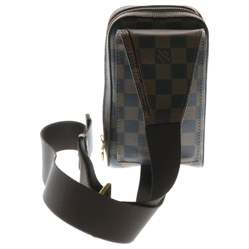 LOUIS VUITTON(ルイヴィトン) ダミエ ジェロニモス ウエストバッグ ボディバッグ ショルダーバッグ ブラウン ゴールド金具 N51994