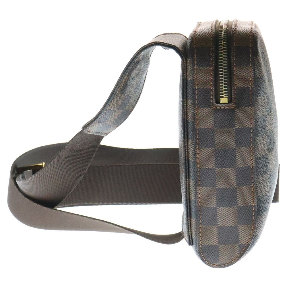 LOUIS VUITTON(ルイヴィトン) ダミエ ジェロニモス ウエストバッグ ボディバッグ ショルダーバッグ ブラウン ゴールド金具 N51994