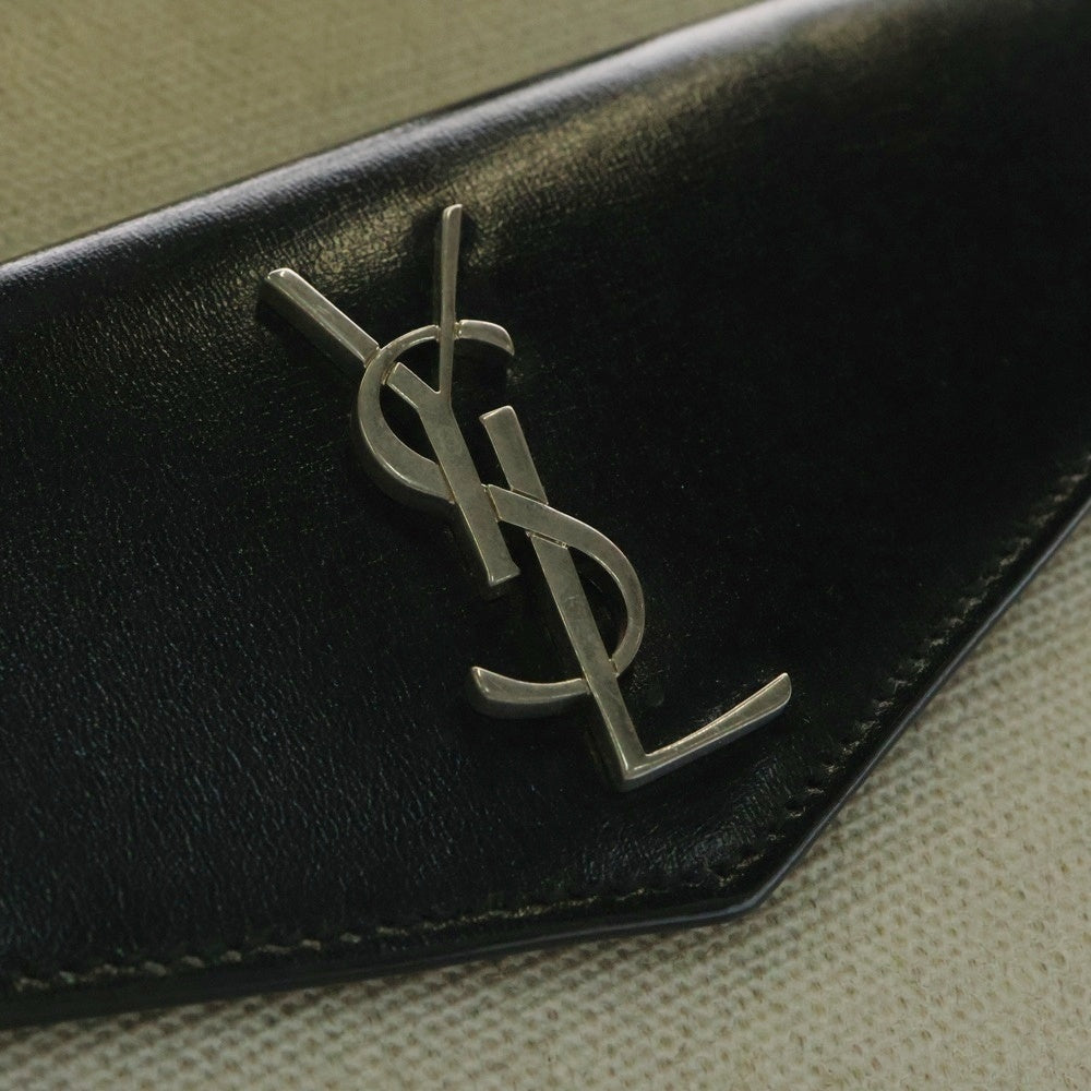 SAINT LAURENT PARIS(サンローランパリ) アップタウン スモール 2WAY レザー切替ショルダーバッグ ハンドバッグ ベージュ/ブラック レディース 561203