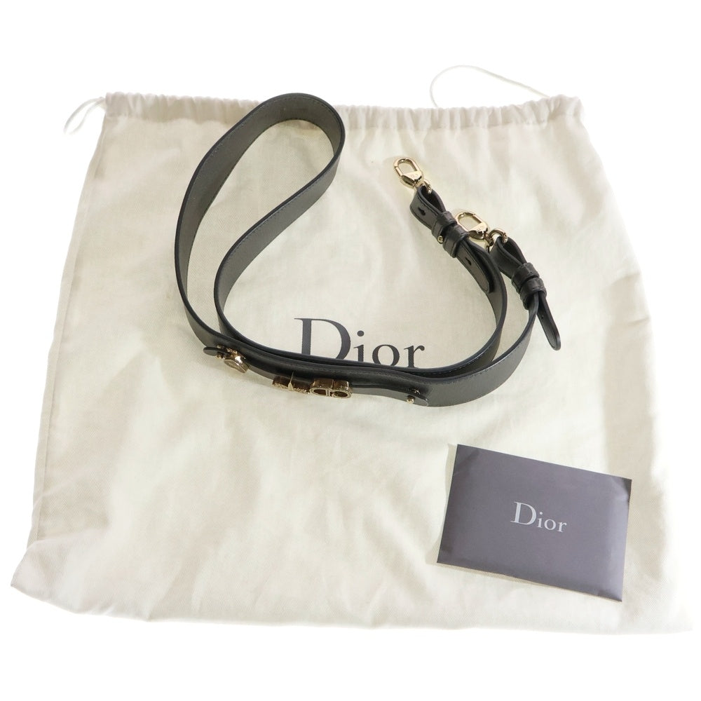 Christian Dior(クリスチャンディオール) Lady Dior My ABCDior マイレディディオール カナージュ 2WAY チャーム付レザーハンドバッグ ショルダーバッグ グレー レディース