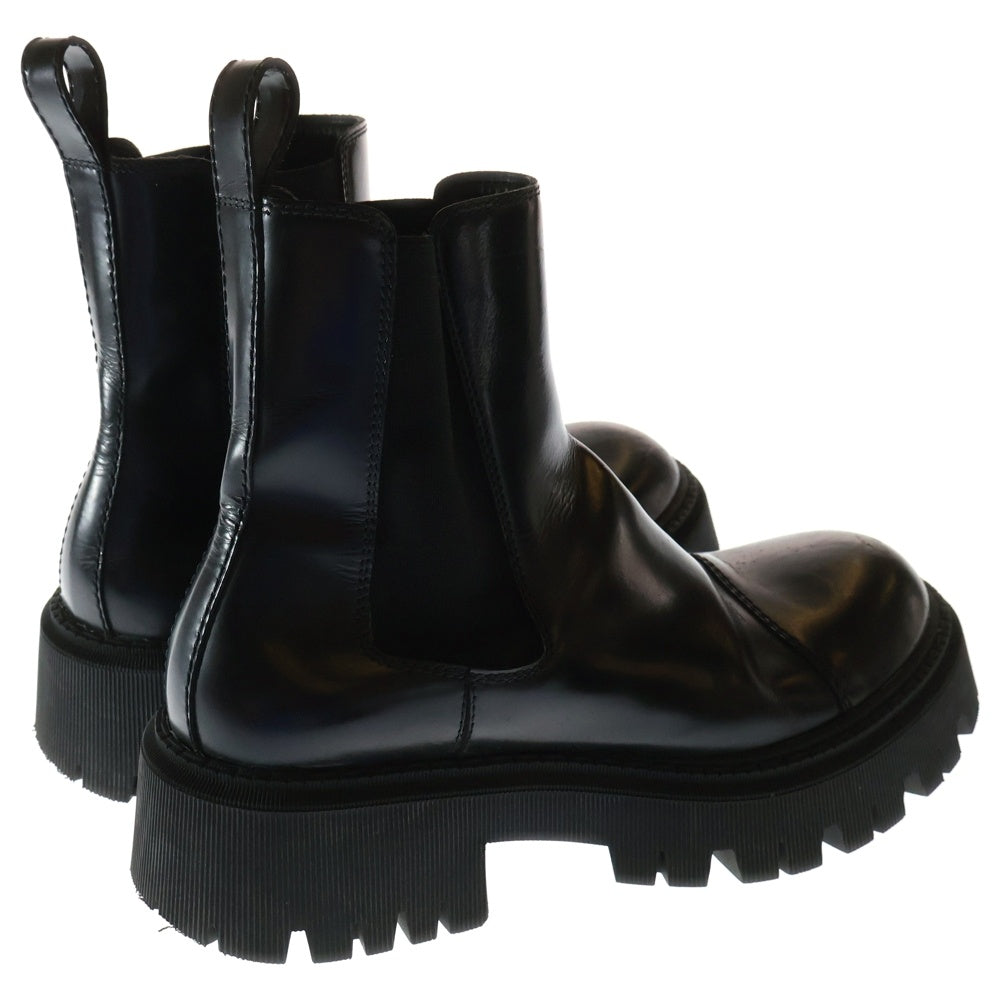 BALENCIAGA(バレンシアガ) TRACTOR トラクター レザー サイドゴア チェルシー ハイカットブーツ ブラック 636599
