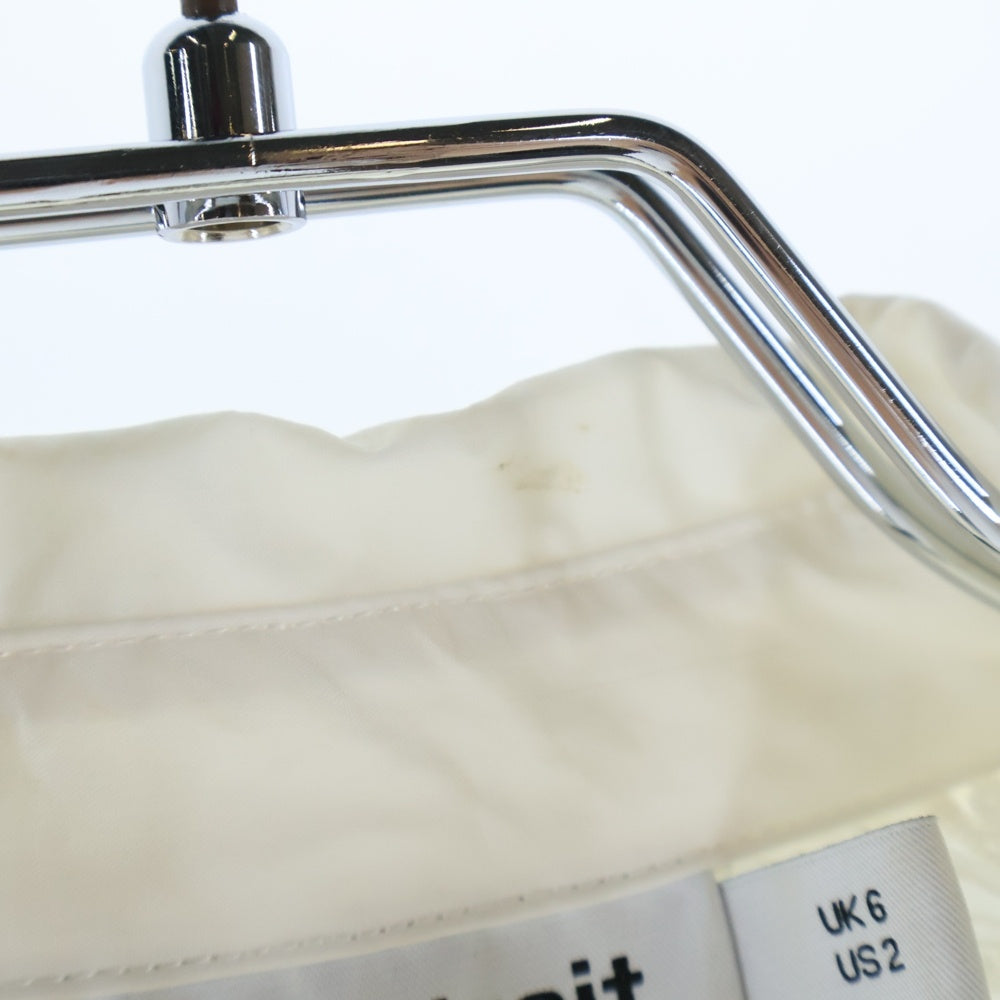 self-portrait(セルフポートレート) レース総柄 クロップド ショート丈 シャツジャケット ホワイト レディース