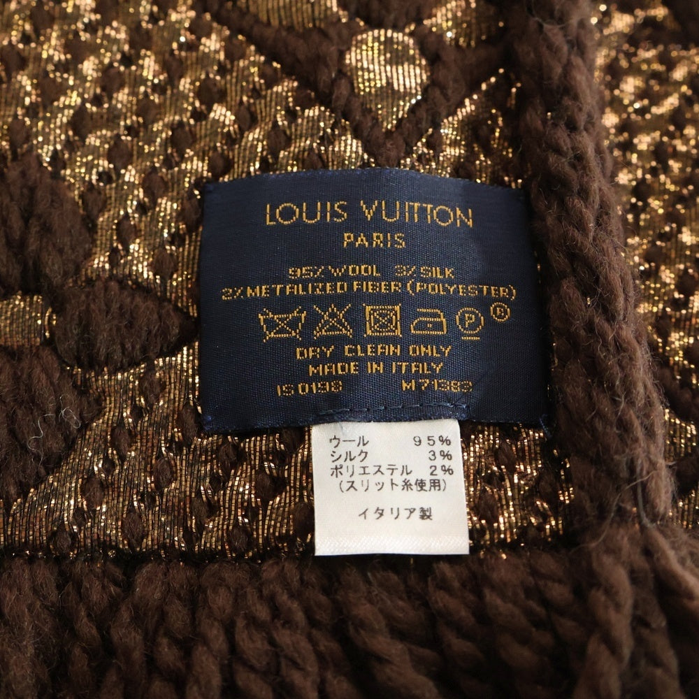 LOUIS VUITTON(ルイヴィトン) モノグラム エシャルプ ロゴマニア シャイン マロン マフラー M71383 ブラウン