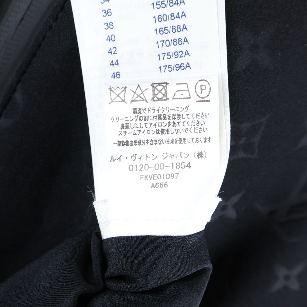 LOUIS VUITTON(ルイヴィトン) 21AW エンボスモノグラムジップアップジャケット ブラック RW211B D97 FKVE01 レディース