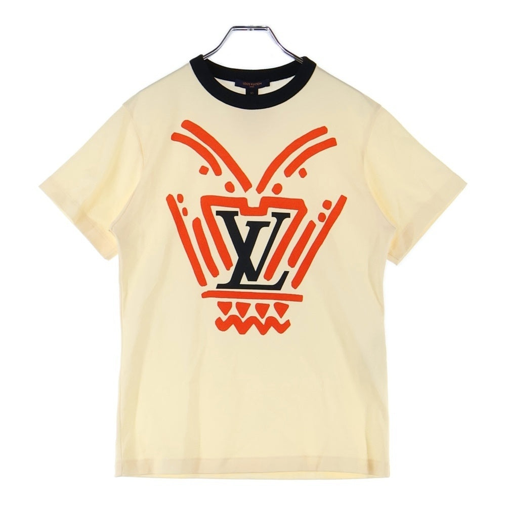 LOUIS VUITTON(ルイヴィトン) 20AW Iconic LV アイコニック LVプリント 半袖Tシャツ クリーム レディース RW202W YGC FJTS15
