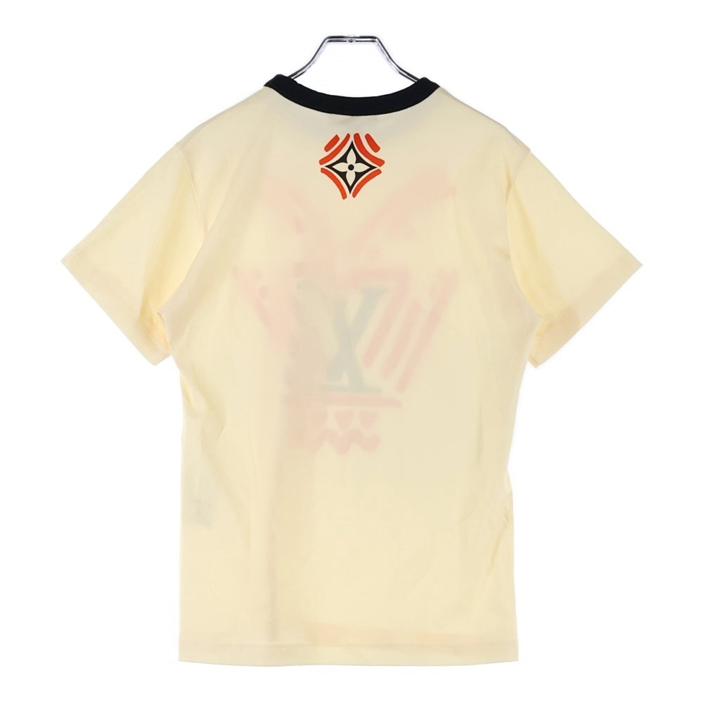 LOUIS VUITTON(ルイヴィトン) 20AW Iconic LV アイコニック LVプリント 半袖Tシャツ クリーム レディース RW202W YGC FJTS15