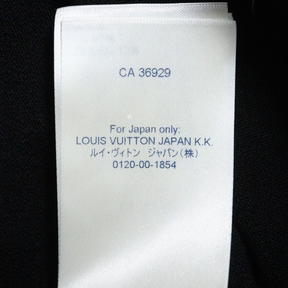 LOUIS VUITTON(ルイヴィトン) 22SS ワッペンデザイン ニット 半袖ワンピース ブラック RW221W HH4 FMKD01 レディース