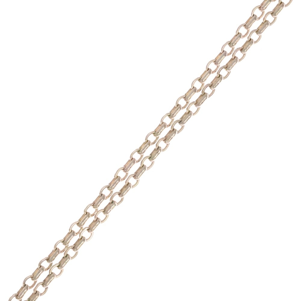 CHANEL(シャネル) ラインストーン ココマーク ネックレス ペンダント チェーン シルバー×ゴールド I25V