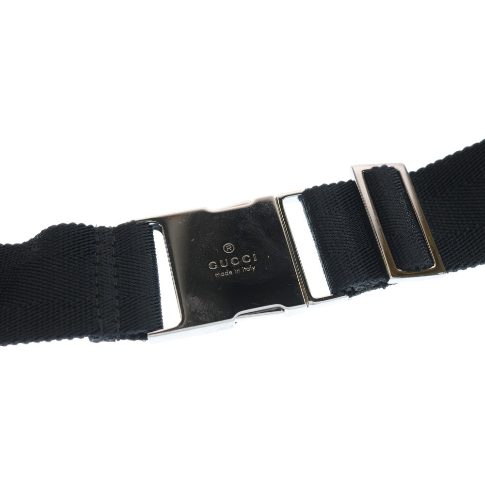 GUCCI(グッチ) グッチシマ ショルダーバッグ ブラック レザー 162916 ウエストバッグ ボディバッグ