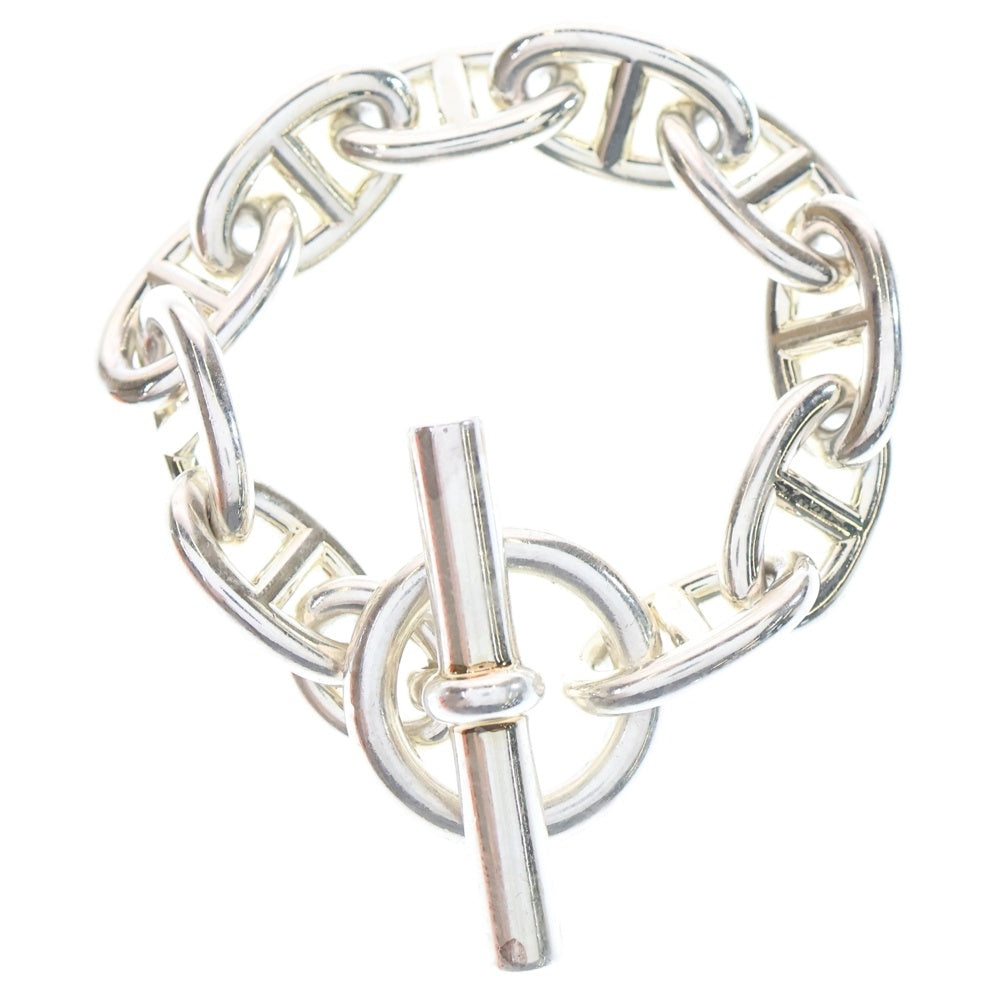 HERMES(エルメス) Chaine d'Ancre TGM シェーヌダンクル TGM 10コマ チェーンブレスレット シルバー