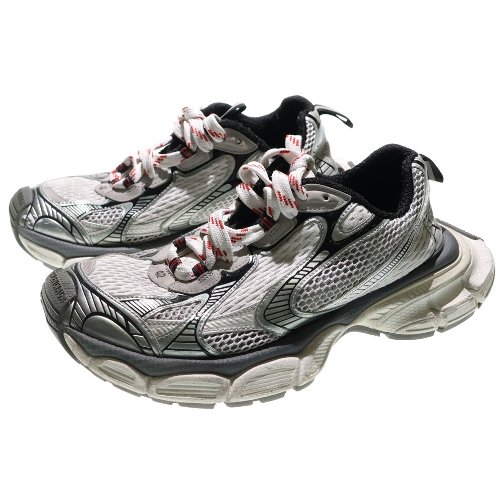 BALENCIAGA(バレンシアガ) 3XL SNEAKER スリーエックスエル ユーズド加工 メッシュ レースアップ ローカットシューズ スニーカー グレー/ホワイト 734734