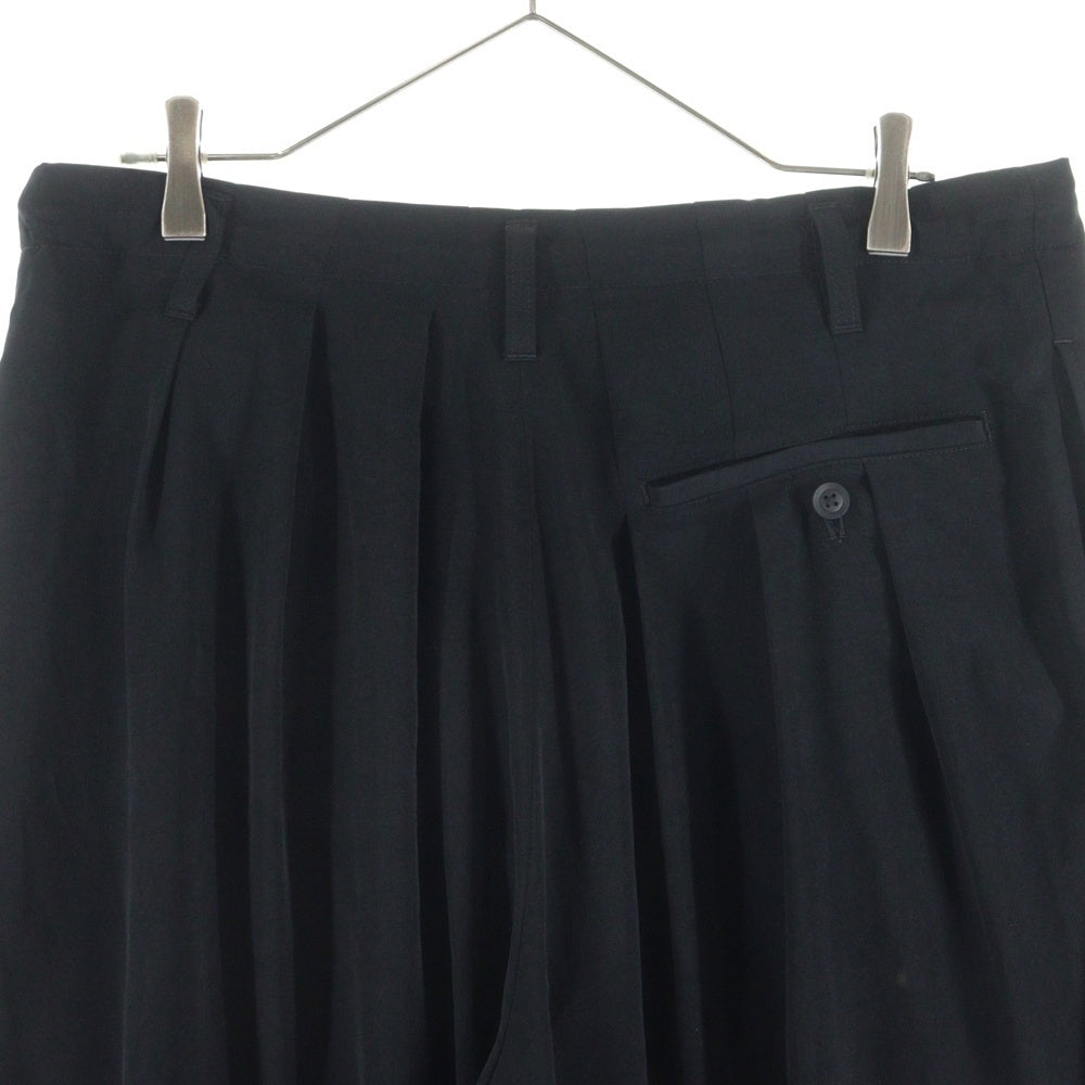 Yohji Yamamoto(ヨウジヤマモト) TA TUXEDO SLIM BALLON PANTS トリアセテート スリム 細 バルーンパンツ ブラック HP-P15-500
