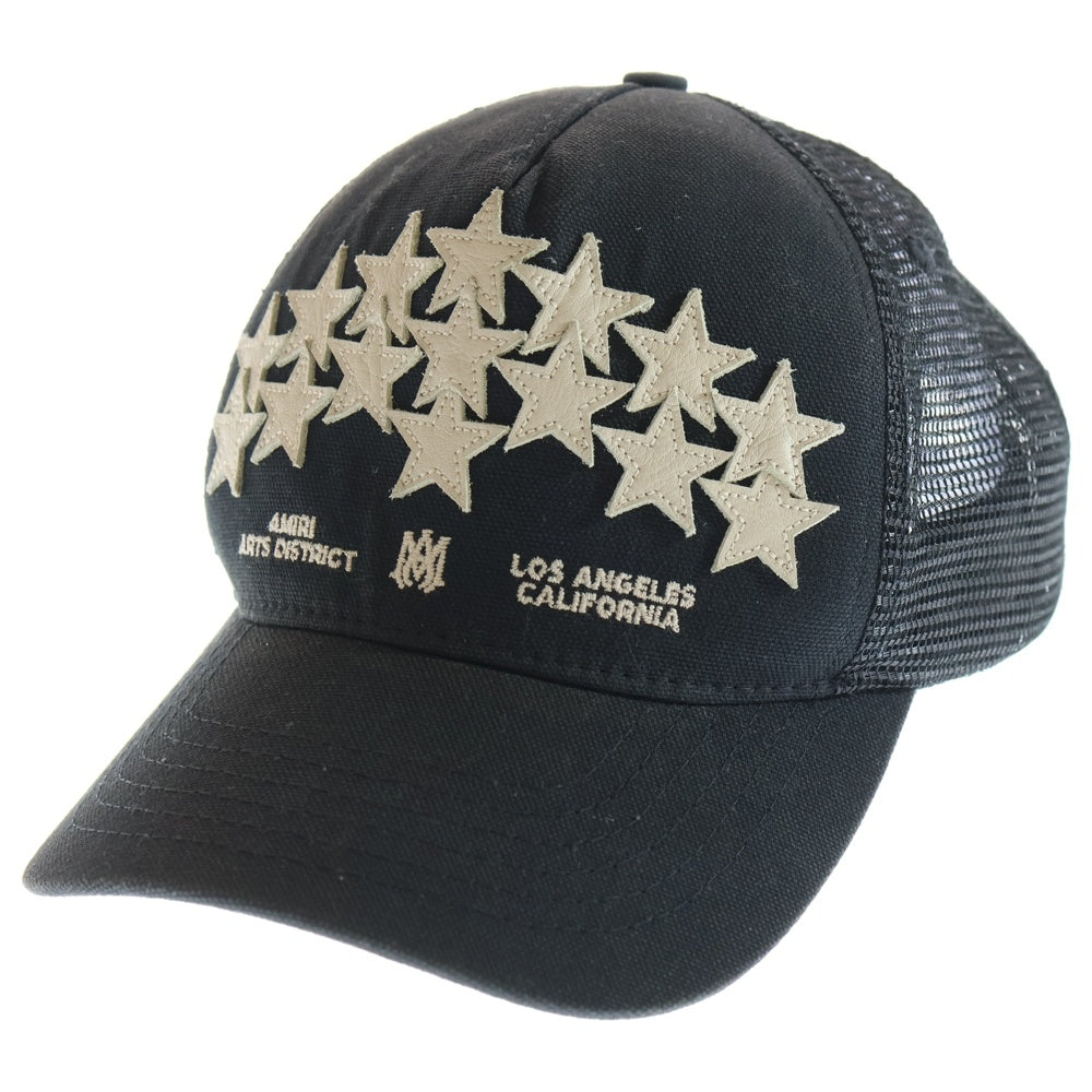 AMIRI(アミリ) STAR TRUCKER HAT キャップ スター ブラック コットン 帽子