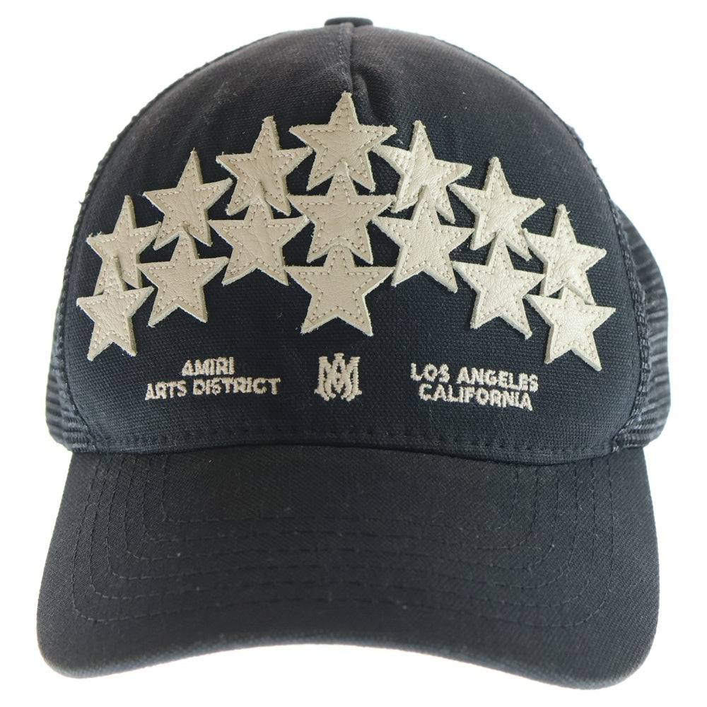 AMIRI(アミリ) STAR TRUCKER HAT キャップ スター ブラック コットン 帽子