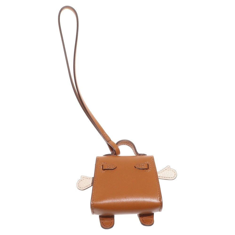 HERMES(エルメス) ケリードール チャーム ナチュラルサブレ×オレンジ×ブリック×ナタ タデラクト×シェブルミゾル シルバー金具 Z刻印