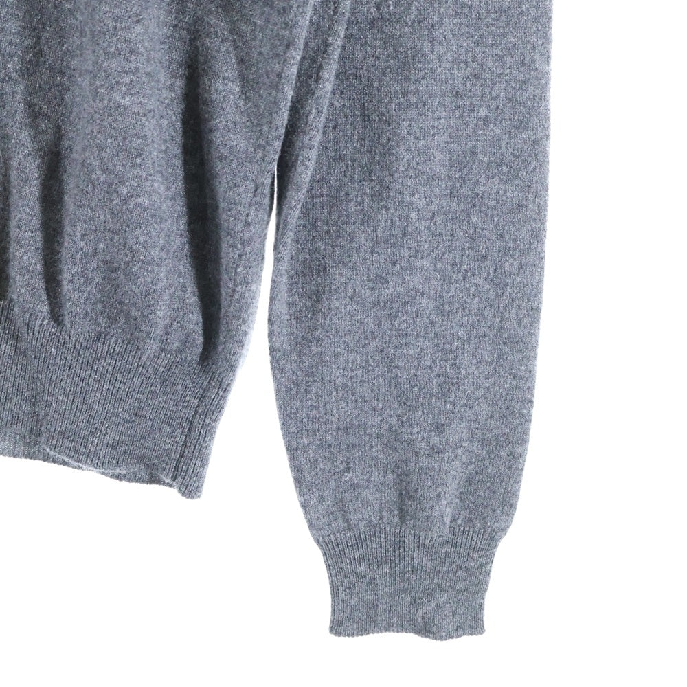 HERMES(エルメス) Chess and Shadow チェス アンド シャドウ 馬 ジャガード カシミヤ クルーネック プルオーバー 長袖ニット セーター グレー